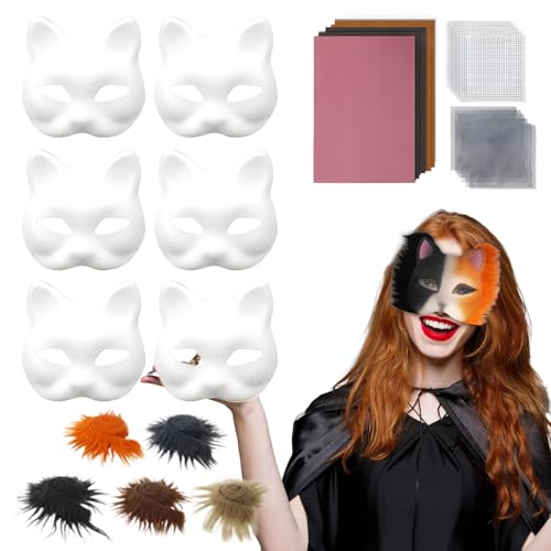 Masque de chat pour travaux manuels lors des ateliers cosplay en famille