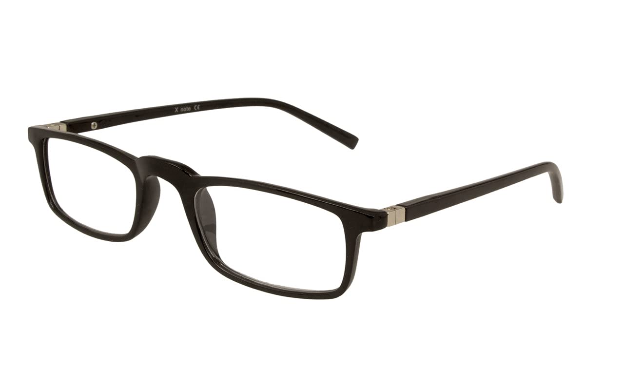 AUGEN by VisionsIndia Unisex Rectangle Black Full Frame Power Reading Glasses (+2.00, C05, 9033)