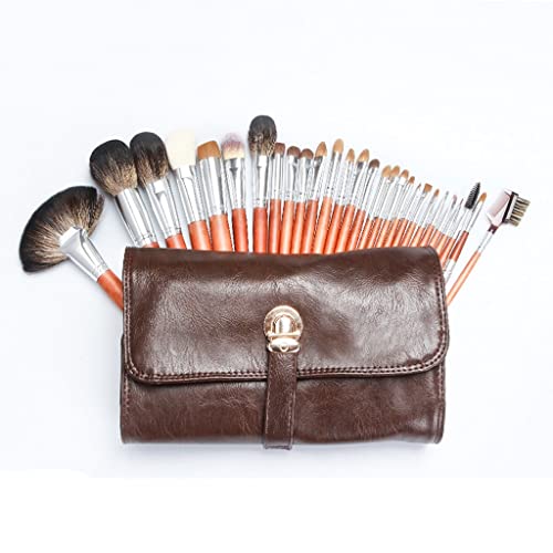 28 pinceaux de maquillage manche en bois pour éviter les traces et maximiser le volume des cils