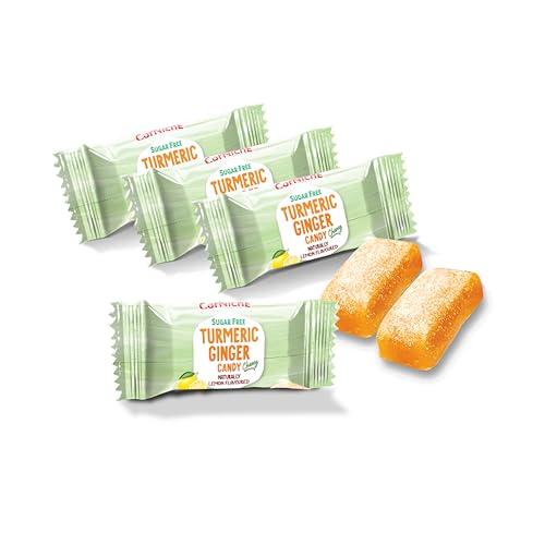 CORNICHE Turmeric Ginger Candy, Anti-Nausea and Digestion Aid, Individually Wrapped Healthy Candy 3.53 Oz Bag (Lemon), Small - image 2