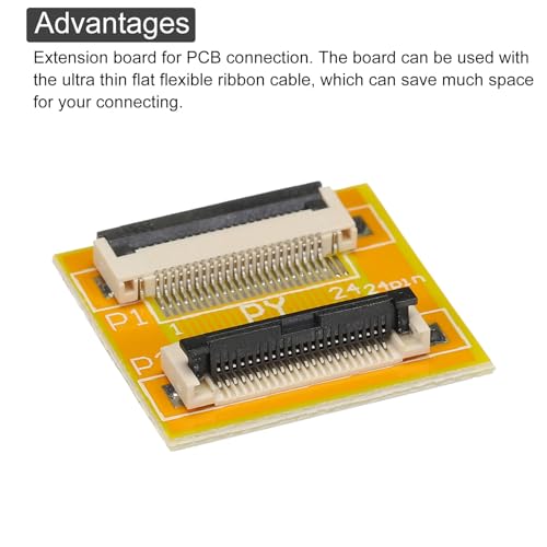 QUARKZMAN 4 Stück FFC FPC Erweiterungsplatine PCB-Extend ZIP HDD-Anschluss 22 Pin 0.5mm Pitch Einseitig für LCD 3D Drucker Kamera DVD TV Laptop