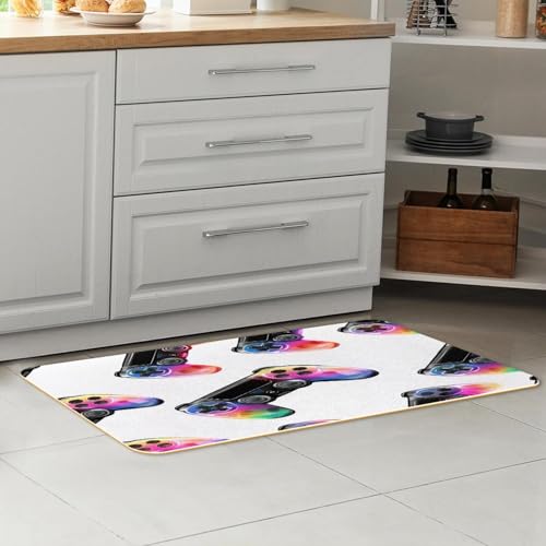 Tapis de cuisine absorbant et fluorescent avec base antidérapante lavable - 7