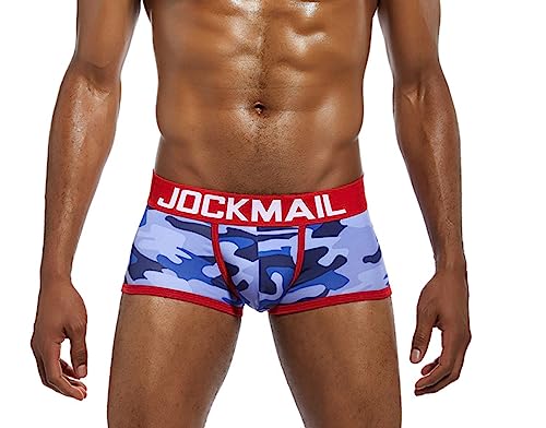 JOCKMAIL 3 Pack Mens Camoflage Underwear Boxers Sexy Classic Printed Camouflage Men Underwear Panties3