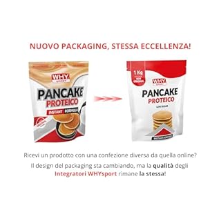 WHY SPORT Pancake Proteici - Preparato per Pancake con Minerali e Vitamina E - 1 kg