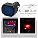Car Cigarette Lighter Voltage Meter with LED Digital Display,Mini Car Voltage Meter for Monitoring Vehicle Battery Voltages Status,24V/12V Socket Voltmeter as Battery Voltages Meters