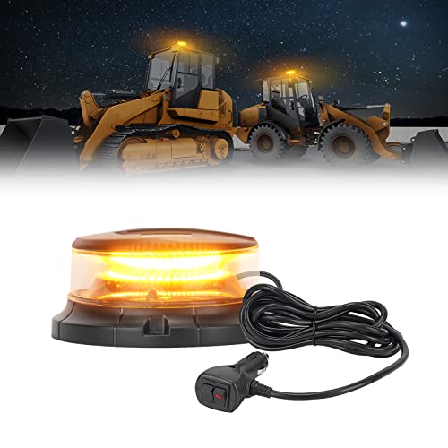 Suparee Led Beacon Light 84 Led Chips Emergency Strobe Rooftop Warning Flashing Lights For Construction Vehicles Snow Plow Trucks Cars Atv Utv (Amber/White) #TOP26