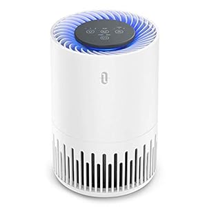 HEPA Air Purifier for Home, Allergens Smoke Pollen Pets Hair, Desktop Air Cleaner with True HEPA Filter, Sleep Mode, Night Light, Odors Dust, Bedroom Office