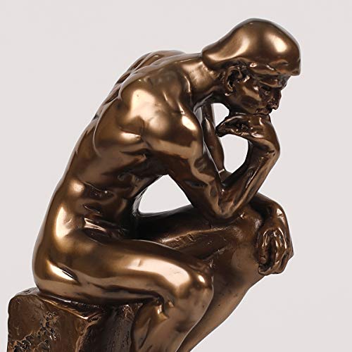 Magicsculp-The Thinker Statue In Premium Cold Cast Bronze- 12-Inch Museum Grade Collectible Figurine #TOP6
