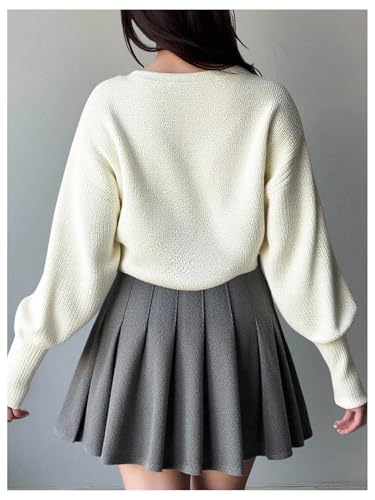 SOLY HUX Girl's Open Front Cardigan Sweater Long Sleeve Knit Crop Bolero Shrugs Outerwear2