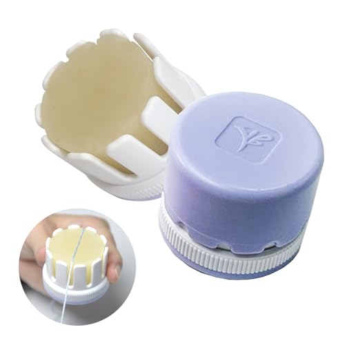 BEN YEDD Rotatable Beeswax Torsion Over-Line Beeswax Sewing Thread Wax Natural Wax with Plastic Case High Utility Thread Wax Hard Wax (Purple)