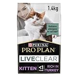 PRO PLAN® LIVECLEAR® Kitten 1-12M Rich in Turkey Dry Cat Food 1.4kg