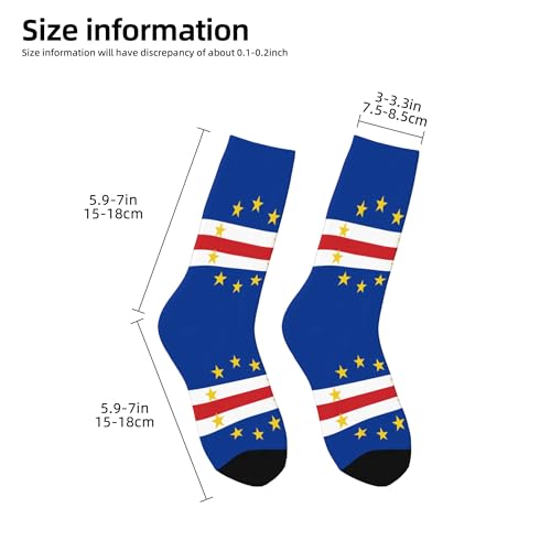 SEAEAGLE Flag of Cape Verde A Pair Junior Athletic Short Tube Socks Children Calf Tube Socks Short Stockings2