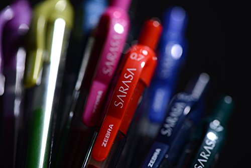 Bolígrafos Zebra Sarasa Gel Retráctil 0.7 mm, Fucsia, 12 unidades miniatura 3