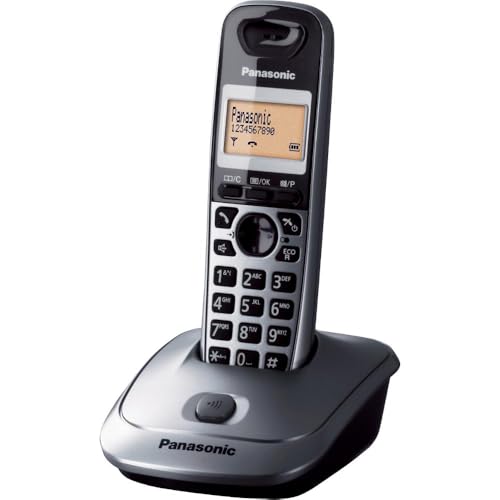 Téléphone fixe sans fil noir Panasonic pour appeler en mains libres dans toute la maison