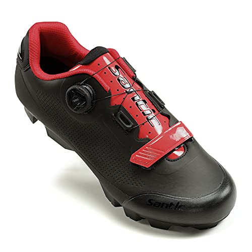 Santic Men's SPD Mountain Bike Lock Shoes MTB Cycling Accessories Breathable Self-Locking Shoes4