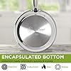 Ecolution Classic Stainless Steel Fry Pan, Professional Quality Sauté, Encapsulated Base, Comfort Grip Riveted Handles, All Cooktop Safe, Oven Safe, Dishwasher Safe, 8-Inch #3