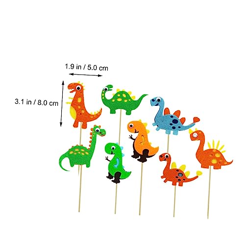 TEHAUX 8 Pçs De Inserção De Bolo Decoração De Frutas Decoração De Deserto Decoração De Animal Decora