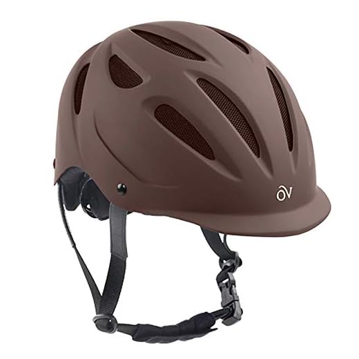 Ovation Women’s Protege Riding Helmet, Brown Matte, X-Small/Small