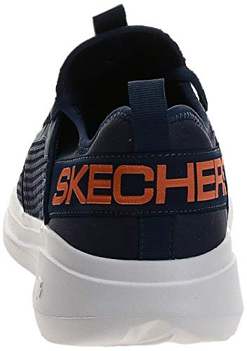 Tênis Go Run Fast Valor, Skechers, Adulto Unissex, Azul Escuro/Laranja, 40