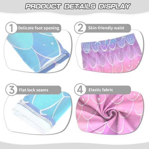 Bolaz Toddler Girls Leggings Printed Yoga Pants Leggings Fish Scales Two for Kids3