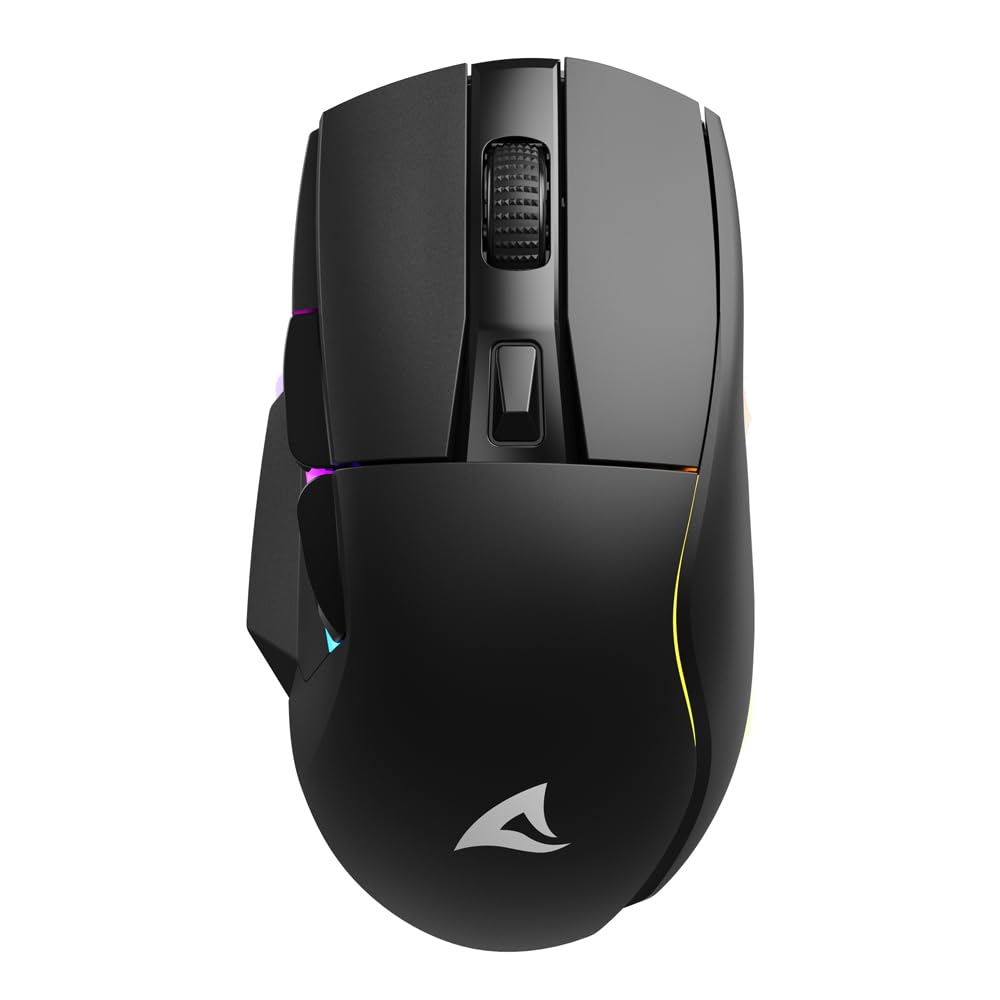 Sharkoon Skiller SGM50W Black, Wireless Optical Gaming Maus, RGB, PBT Button