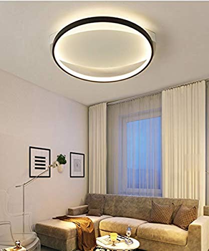 Plafonnier minimaliste moderne noir variable pour éclairage cuisine et salon - 6