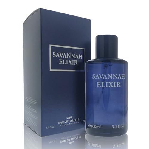 Image of AFLUXE Savannah ElixirRO Eau de Toilette for Men, Long Lasting Warm Spicy Woody Aromatic Cologne, Classic Mens Fragrance, 3.3 fl oz (100 ml)