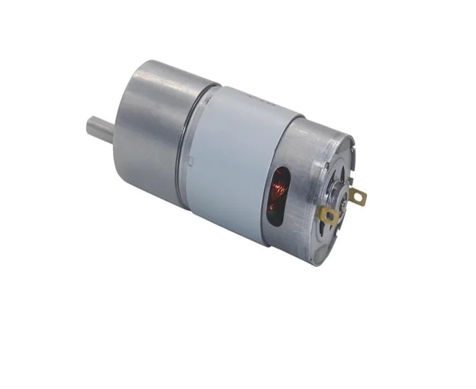 JGB37-545 Moteur à engrenage CC 12 V 24 V, moteur électrique miniature à faible vitesse et couple élevé avec encodeur Hall pour robot domestique intelligent, courroie convoyante (sans support, 24 V