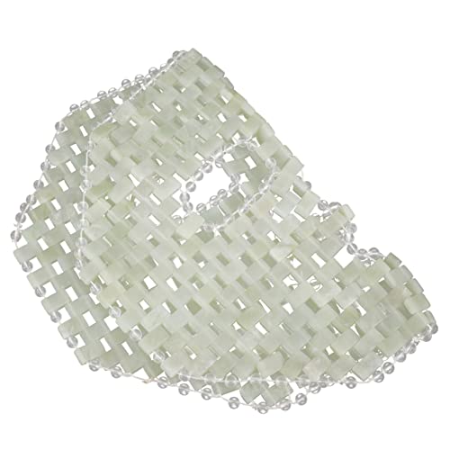 IWOWHERO Jade Mask for Facial Jade Beauty Mask Cooling Effect Pain Soothing for Eyes Home Massage Tool Present