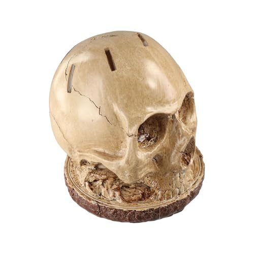 Bloque de cuchillo de cráneo, organizador de terror, esqueleto, soporte espeluznante vacío para cucharas de tenedores, su diseño único combina practicidad con elementos de terror que lo convierten en