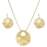 Madison Tyler Gold Jewelry Set for Women | Ring Holder Necklace with 18" Inch Snake Chain | Silver Dangle Hoop Earring Set | Gifts for Women