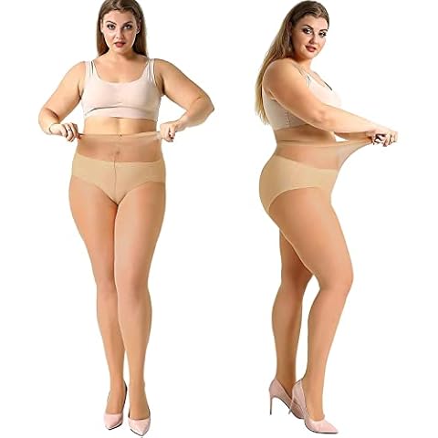 MANZI 20 Denier Plus Size Summer Tights Cover