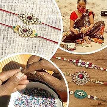 Bhaiya Bhabhi Lumba Rakhi Combo Set For Rakshabandhan