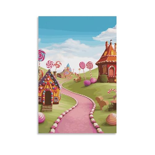 Peinture sur toile Candy Land 76682316 décoration murale colorée