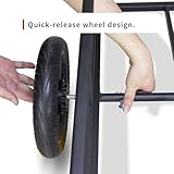 TMZ Bike Trailer, Bicycle Cargo Trailer with 110lbs Load Capacity, 11.4 Inch Airless Tire, Universal Coupler, Angle-Adjustable Pull Rod and Elastic Net Cover (Fluorescent green) - Image 5