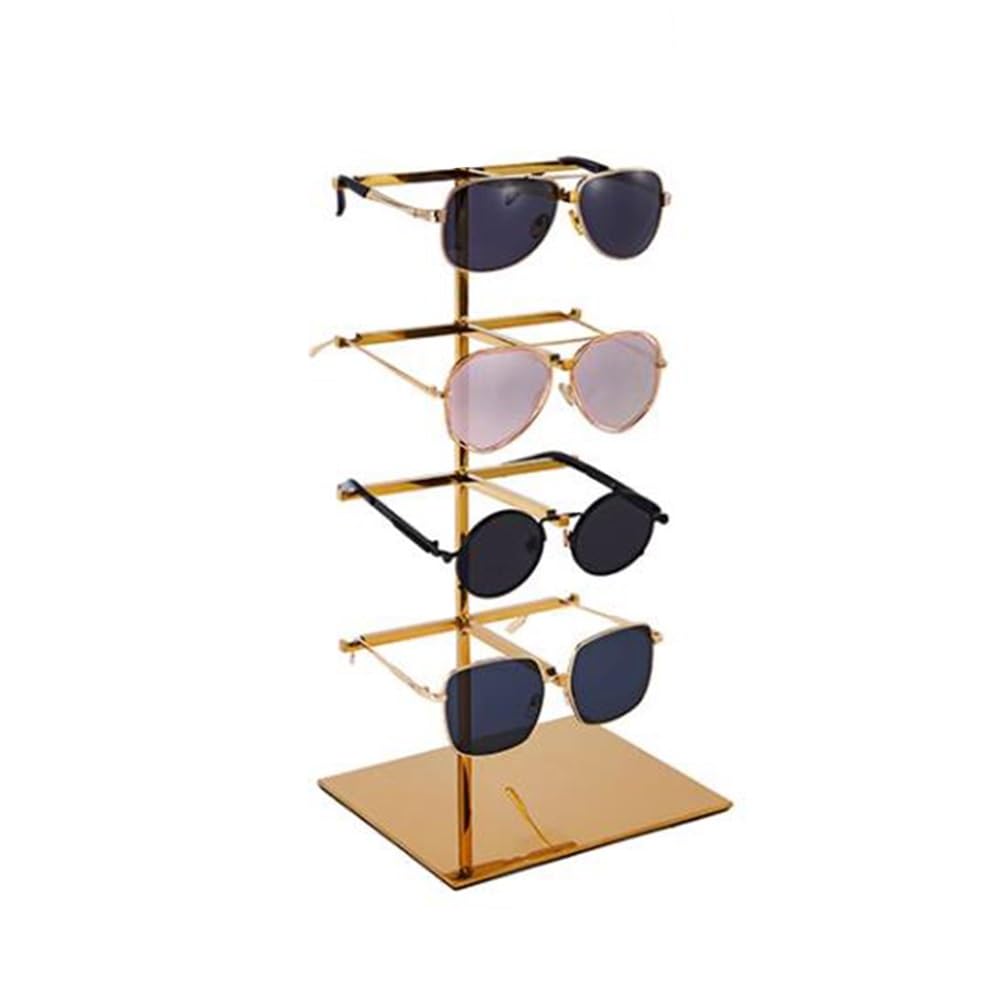 Soporte de exhibición para gafas, moderno estante de metal para organización de gafas al por menor