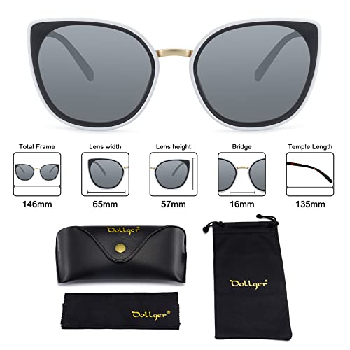Dollger Cat Eyes Sunglasses For Women, Oversized Fashion Vintage Eyewear Sun Glasses Uv400 Protection #TOP4
