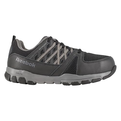 Reebok Women's Sublite Work Steel Toe Black 9 M