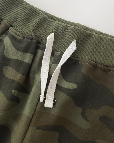 Meufam Newborn Baby Boys Sweatpants Camouflage Pattern Jogger Pants Little Kids Drawstring Elastic Pull-On Pants2