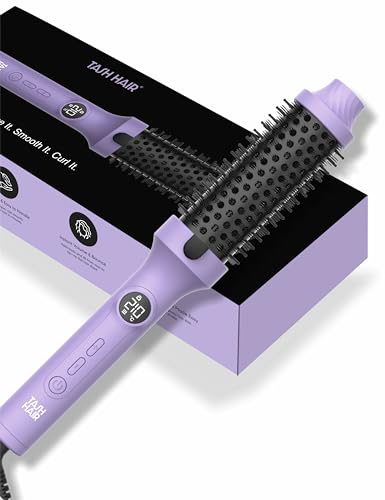 Image of Tash Hair Heated Round Brush- 3 in 1 Benefits- Volumising, Curling & Straightening- All In One Tool | 5 Heat Settings, Tourmaline Ceramic Barrel | Gifts For Woman | Volumizer & Styler- Va-Va-Volume