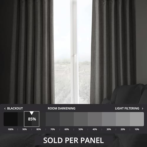 HPD Half Price Drapes Faux Linen Room Darkening Curtains - Image 2