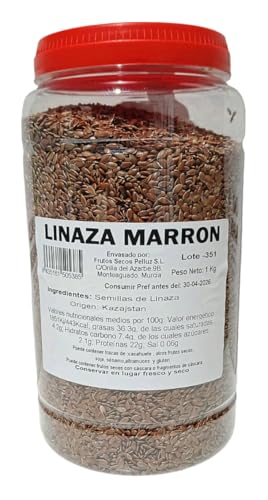 Linaza Marron 1 Kg - Lino Marron - Suplemento Natural para una vida saludable - Marca Pelluz