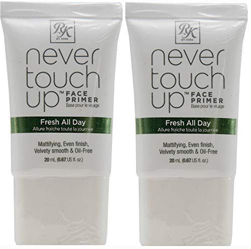 RK Never Touch Up Fresh All Day FACE PRIMER (0.67 fl oz/20 ml) Each (PACK OF 2) plus a free MUA Lip Balm