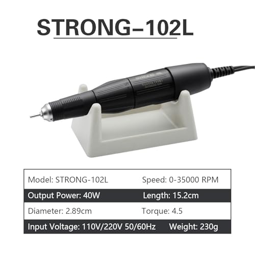Pulidora de micromotor de 35 K RPM con mango de micromotor 204 y 102 L 6