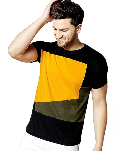 Image of EYEBOGLER T-Shirt for Men || Half Sleeves Men's T-Shirt || Solid Round Neck || Multicolor Tshirt
