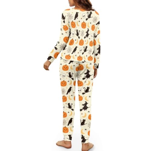 Image of Womens Lounge Set Long Sleeve Soft Pajama Sets