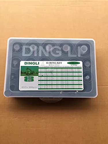 FITS for KOBELCO O-Ring Box (666PCS) Applicable to Excavator SK200 SK120 SK100 SK210 SK250 SK300 SK330 SK450 SK60, aftermarket Replacement Parts