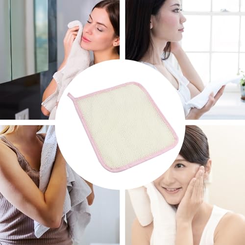 Toallas de baño de nailon rosa: juego de 5 toallas de secado rápido lavables a máquina 7