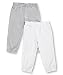 Carters Baby Girls' Elastic Ruffle Pant - 2 Pack - Grey/White - 24 Months