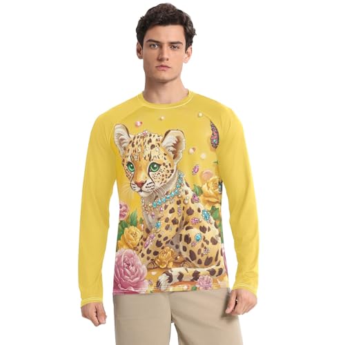 UPF 50+ Men's Rash Guard Long Sleeve Quick Dry Fishing Hiking T-Shirts Sun Protection Sun Shirts